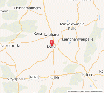 Map of Mahal, Andhra Pradesh