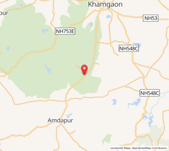 Map of Maharkhed, Maharashtra