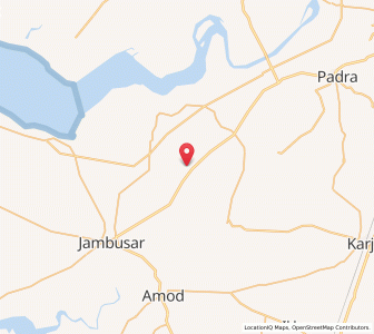 Map of Mahasar, Gujarat