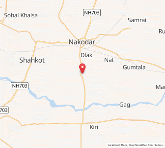 Map of Mahatpur, Punjab