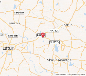 Map of Mahdal, Maharashtra