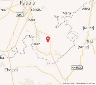 Map of Maheon, Punjab