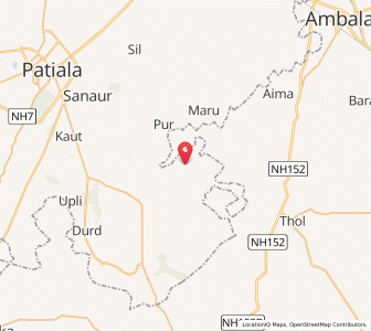 Map of Mahewan, Punjab
