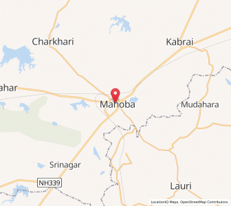 Map of Mahoba, Uttar Pradesh
