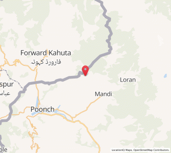 Map of Mahri, Kashmir