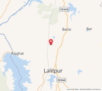 Map of Mahroni Khurd Bara, Uttar Pradesh