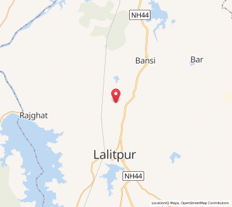 Map of Mahroni Khurd Chhota, Uttar Pradesh