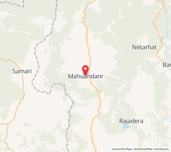 Map of Mahuadanr, Chhattisgarh