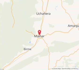 Map of Maihar, Madhya Pradesh