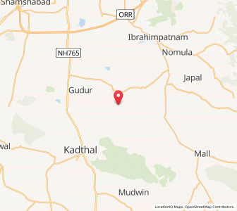 Map of Mailawaram, Andhra Pradesh