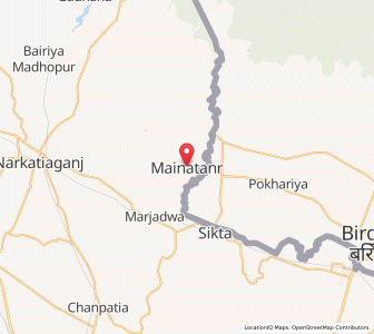 Map of Mainatanr, Bihar