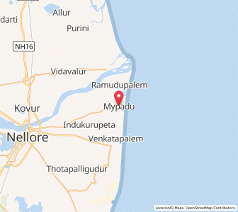 Map of Maipadu, Andhra Pradesh