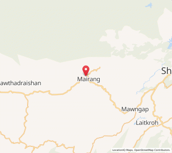 Map of Mairang, Meghalaya
