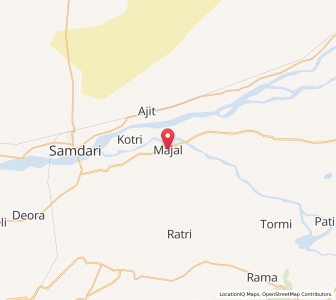 Map of Majal, Rajasthan