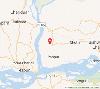 Map of Majar Chuk, Assam