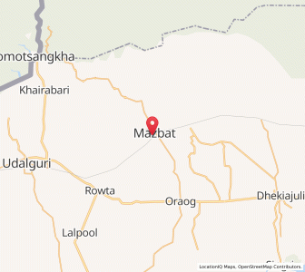 Map of Majbat, Assam