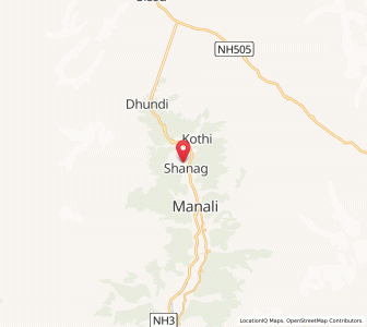 Map of Majhach, Kashmir