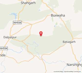 Map of Majhguwanghati, Madhya Pradesh