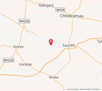 Map of Majhupur, Uttar Pradesh