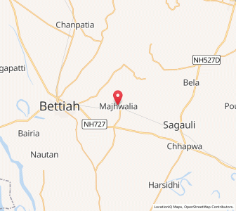Map of Majhwalia, Bihar
