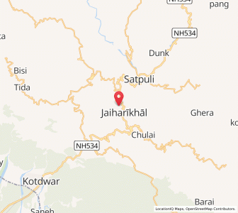 Map of Majina, Uttarakhand