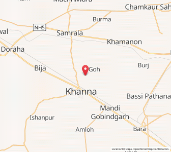 Map of Majra Rahawan, Punjab