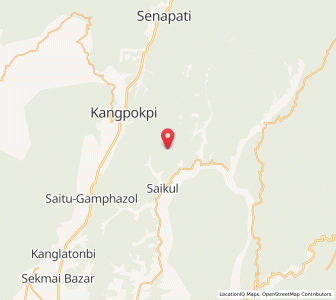 Map of Makeng, Manipur