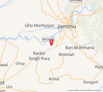 Map of Makhanpur, Kashmir