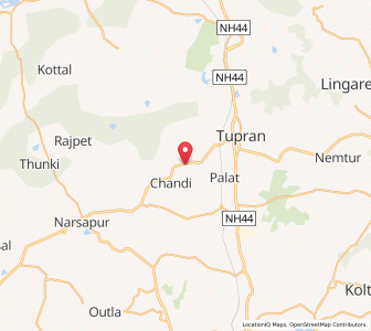 Map of Makhdumpur, Andhra Pradesh