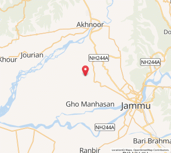 Map of Makhial, Kashmir