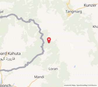 Map of Makhiari, Kashmir