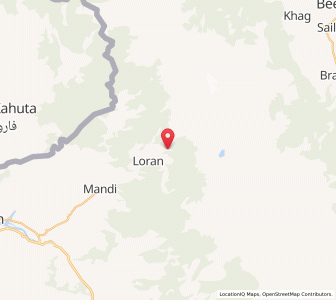 Map of Makhiwala, Kashmir