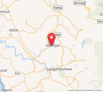 Map of Makhjan, Maharashtra