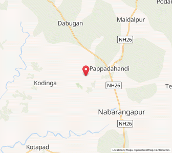 Map of Makhya, Chhattisgarh