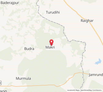 Map of Makri, Chhattisgarh