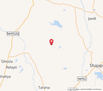 Map of Makron, Madhya Pradesh