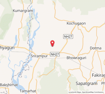 Map of Malaguri, Assam