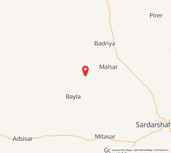 Map of Malaksar, Rajasthan