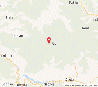 Map of Malan, Kashmir