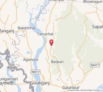 Map of Malanduba, Assam
