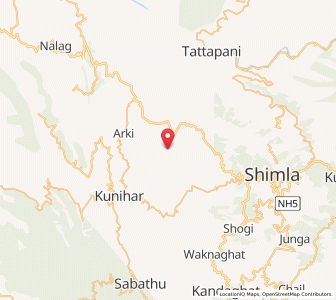 Map of Malangan, Himachal Pradesh