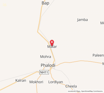 Map of Malar, Rajasthan