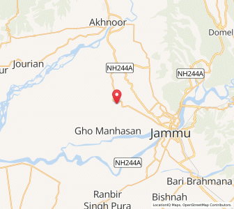 Map of Malheal Chak, Kashmir