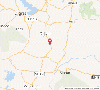 Map of Malhiwri, Maharashtra