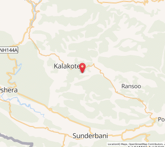 Map of Malhurian, Kashmir