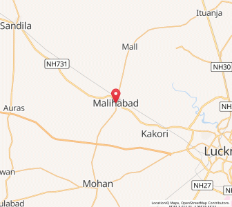Map of Malihabad, Uttar Pradesh