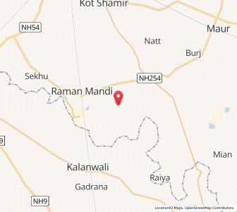 Map of Malkana, Punjab
