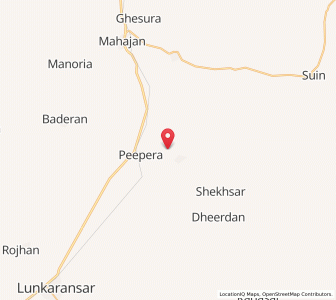 Map of Malkisar Bara, Rajasthan