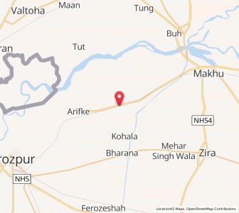 Map of Mallanwala, Punjab