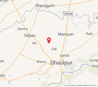 Map of Maloni, Rajasthan